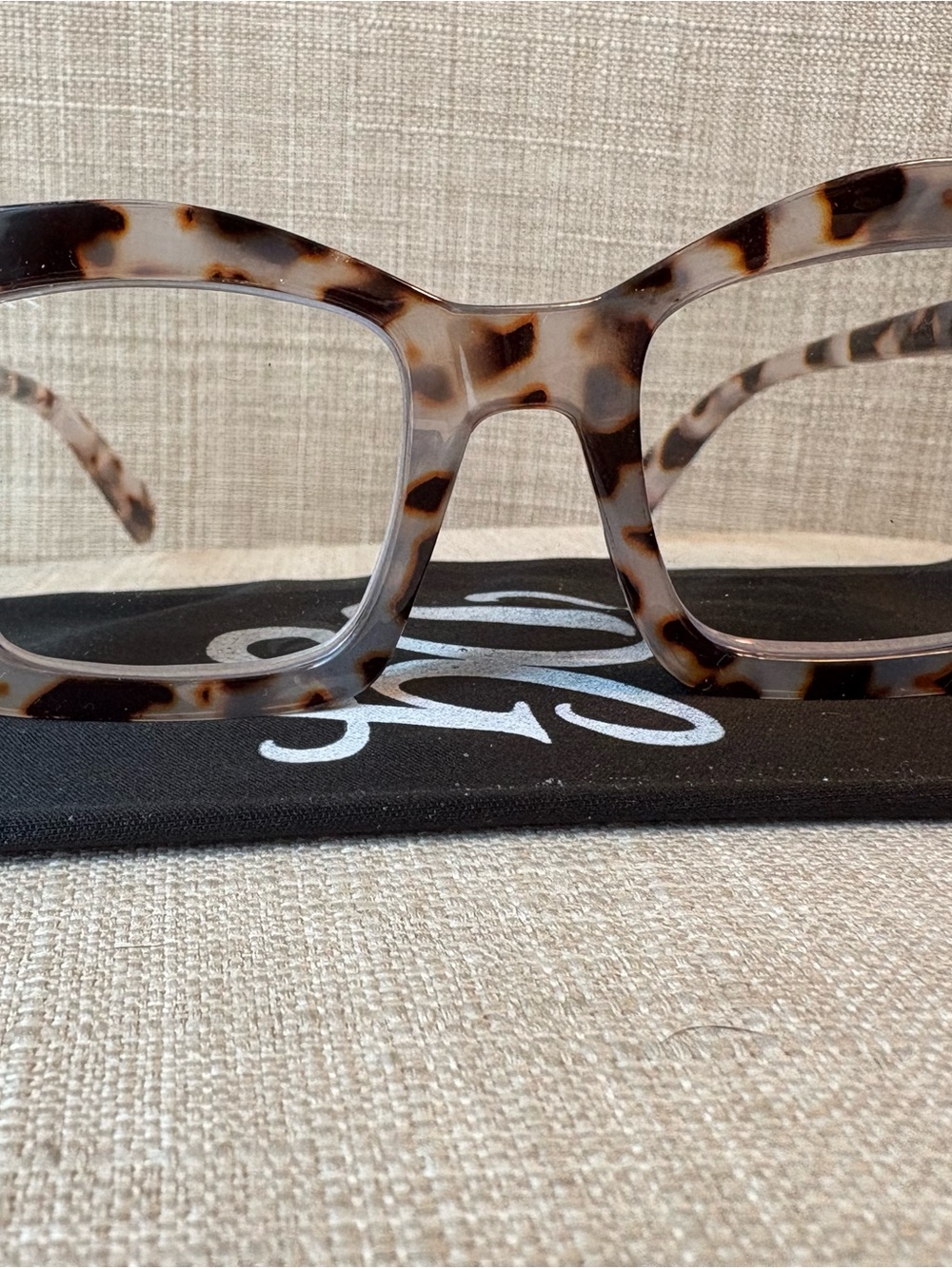 Women's Tortoiseshell Square Frame Glasses - Unbranded